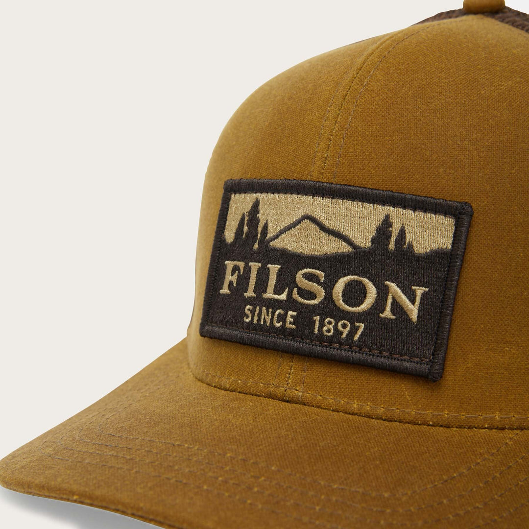 Filson Logger Mesh Cap Dark Tan Marrone - foto 4