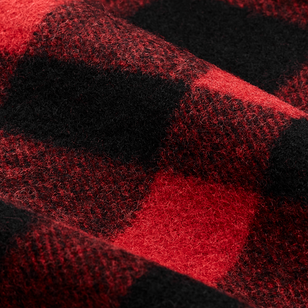 Filson Mackinaw Wool Cruiser Jacket Red/Black Plaid Rosso - foto 8