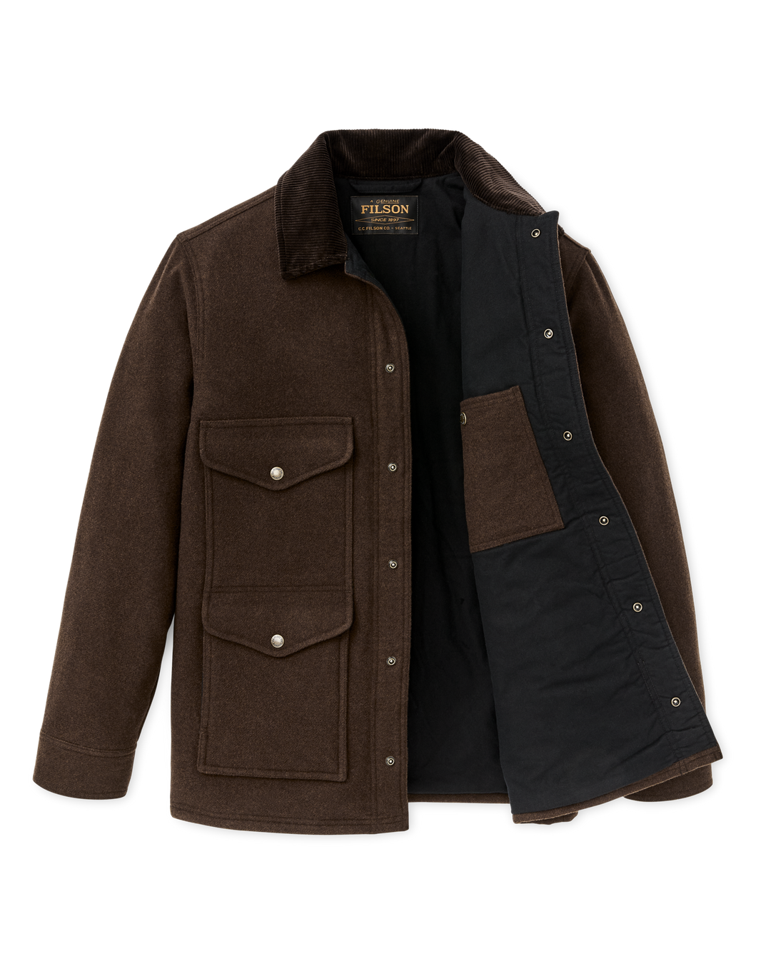 Filson Spokane Insulated Cruiser Beaver Brown Marrone - foto 5