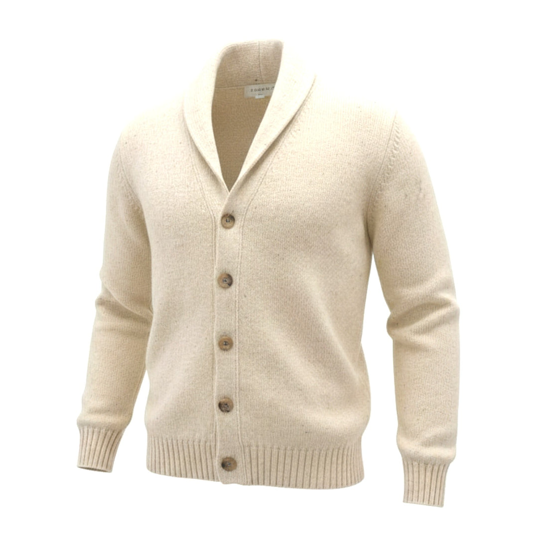 CARDIGAN DE LANA VIRGEN BLANCA