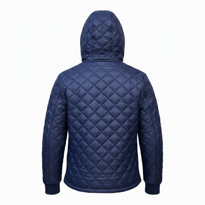 CHAQUETA AÑADIDA CON CAPUCHA AZUL