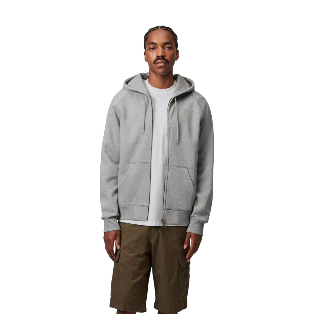 Chaqueta con capucha Chase Gris jaspeado / Dorado