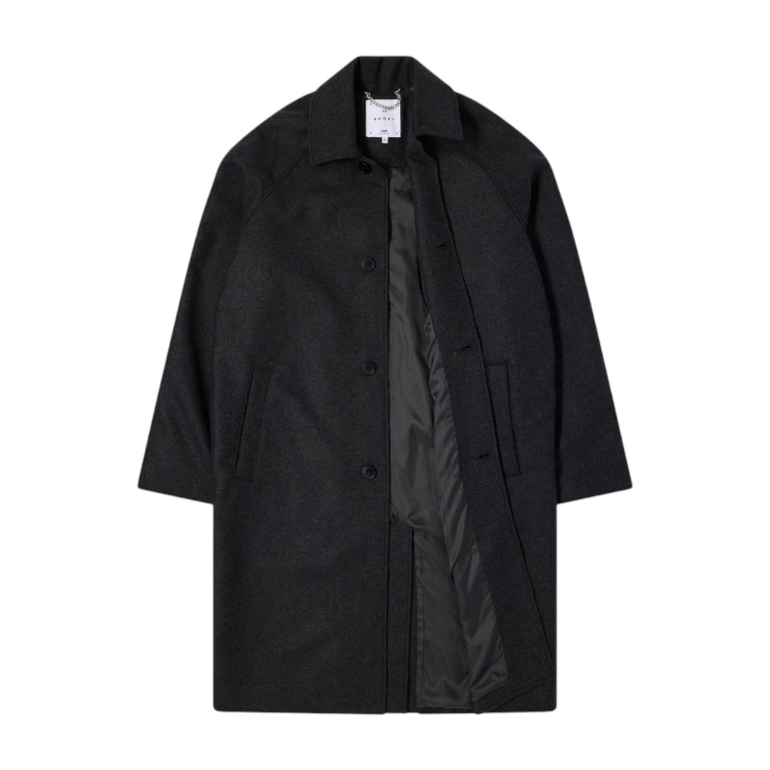 ABRIGO DE LANA MAC GRIS OSCURO MELANGE