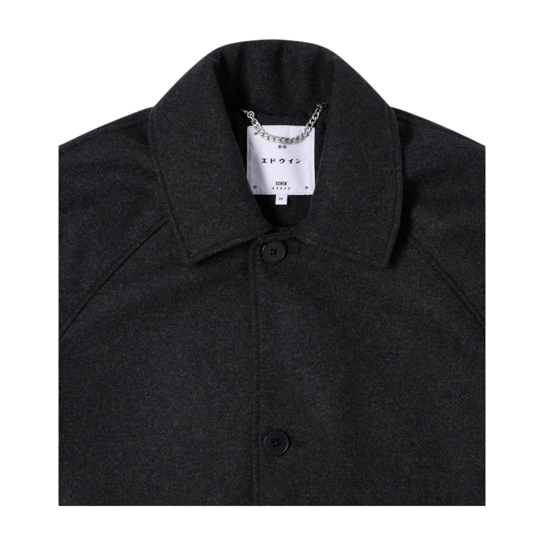 ABRIGO DE LANA MAC GRIS OSCURO MELANGE