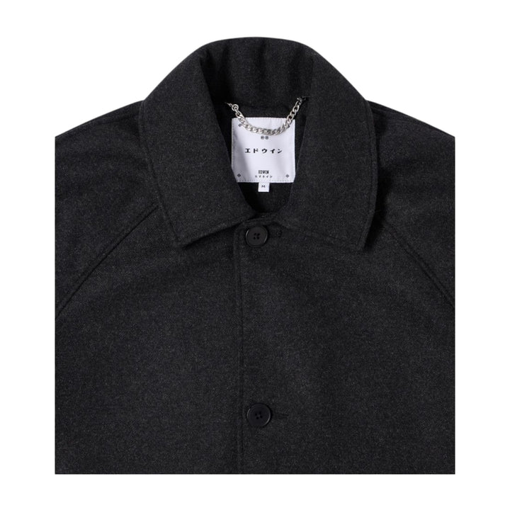 ABRIGO DE LANA MAC GRIS OSCURO MELANGE