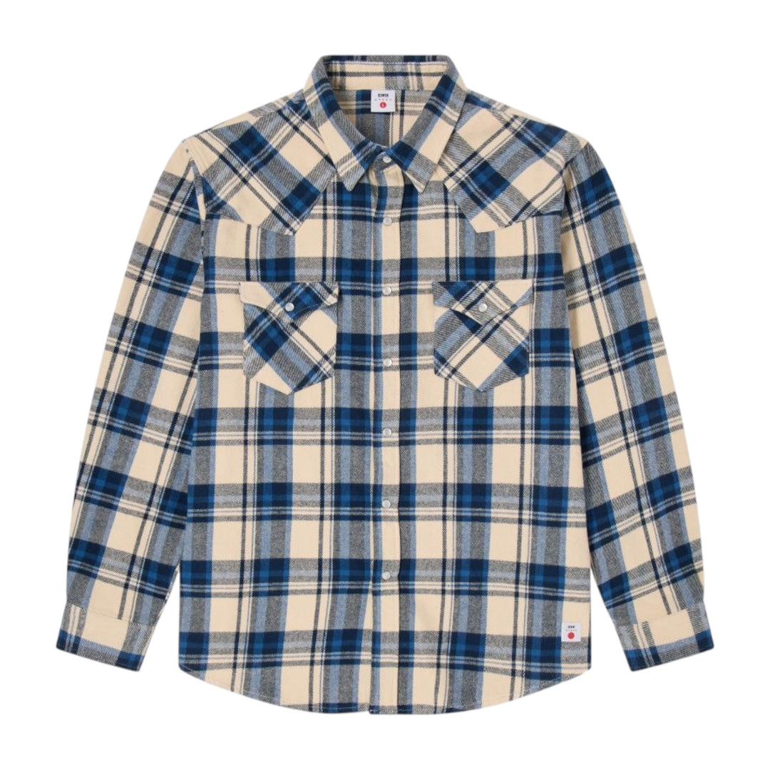 CAMISA WESTERN LS JAPAN AZUL MARINO / AZUL