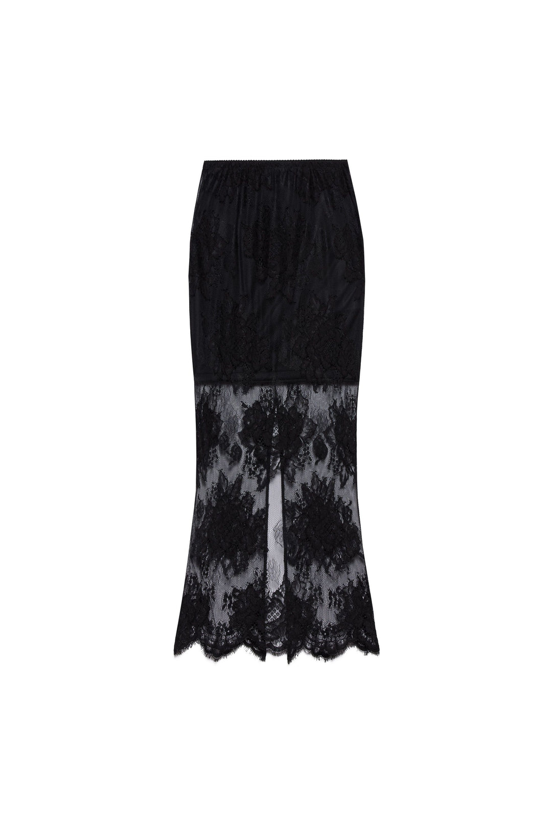 FALDA DE ENCAJE NEGRA
