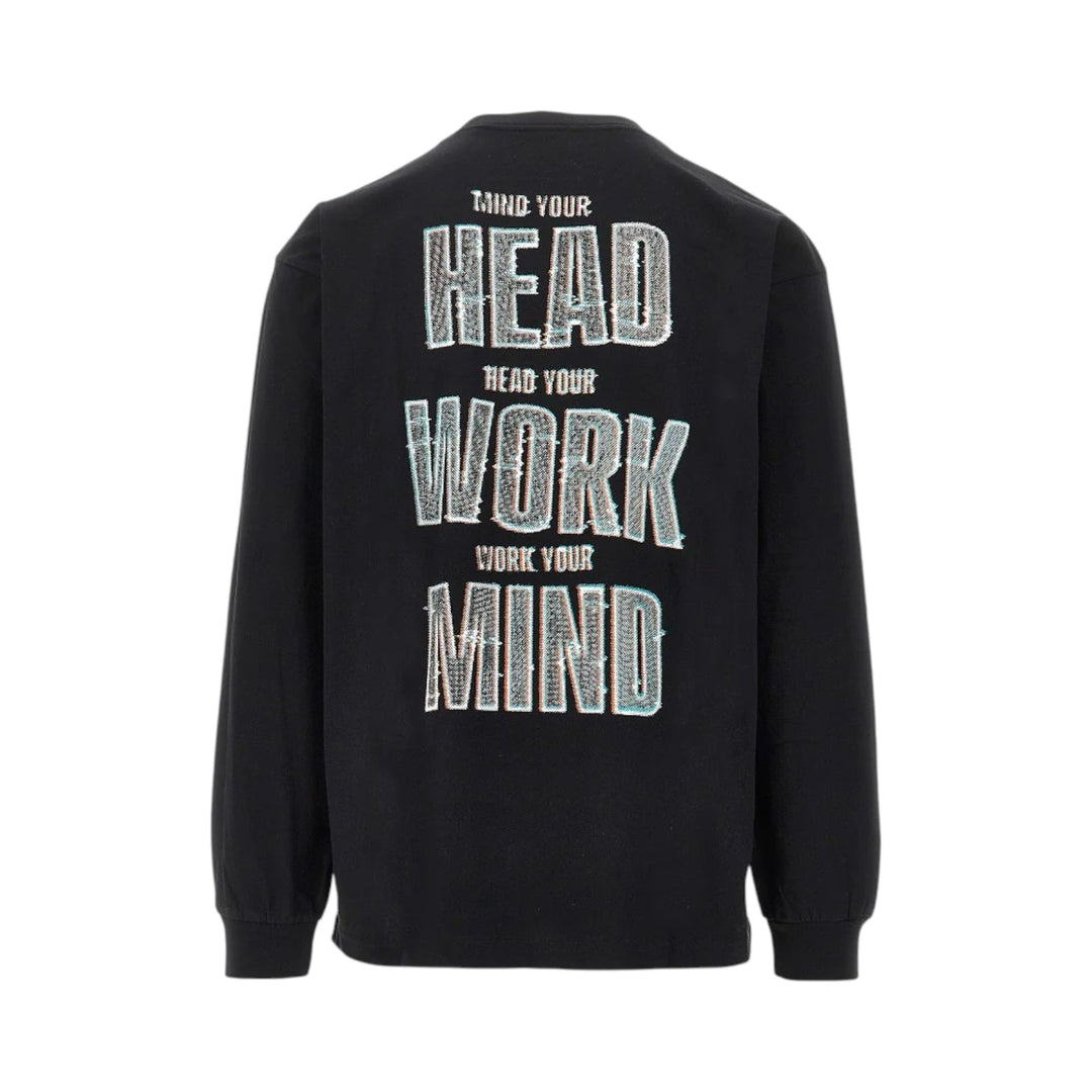 Camiseta L/S Mind Your Head negra