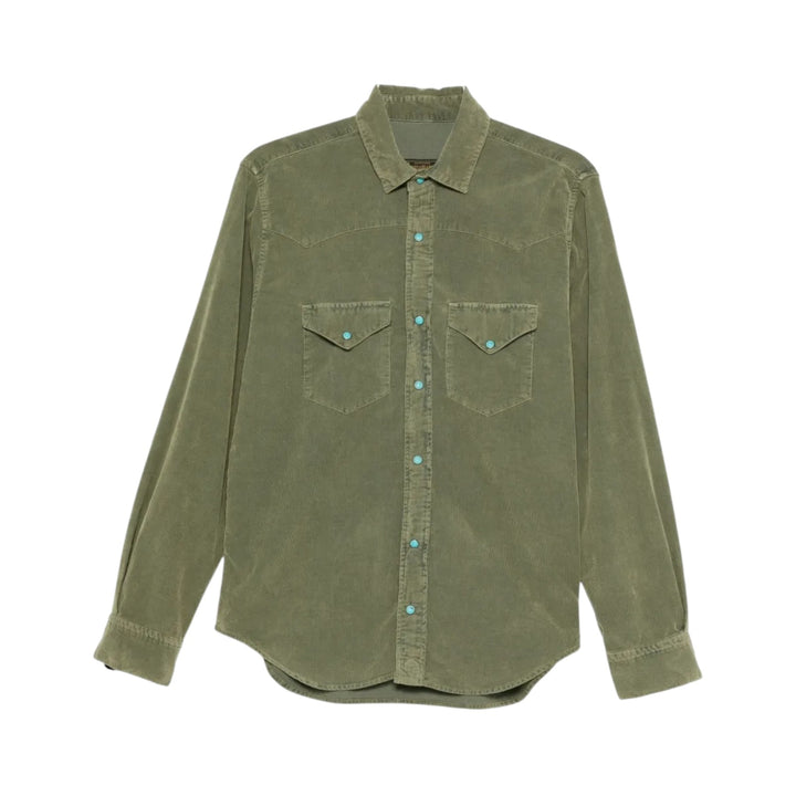 CAMISA DE TERCIOPELO WESTERN FLAGSTAFF VERDE