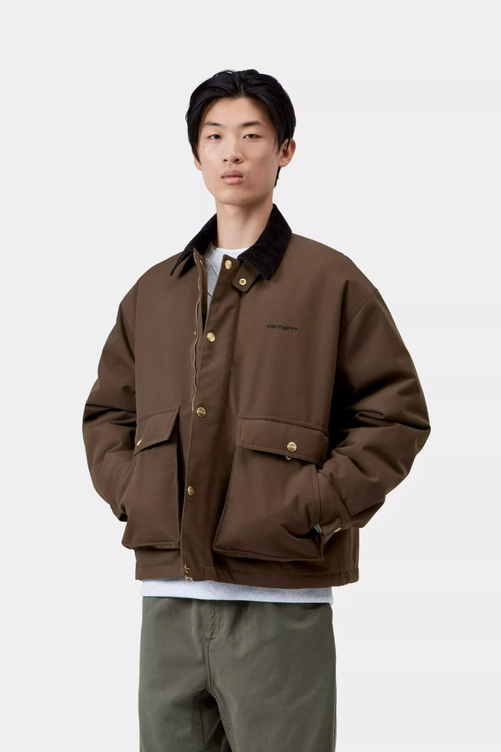 QUENTIN JACKET TOBACCO/BLACK