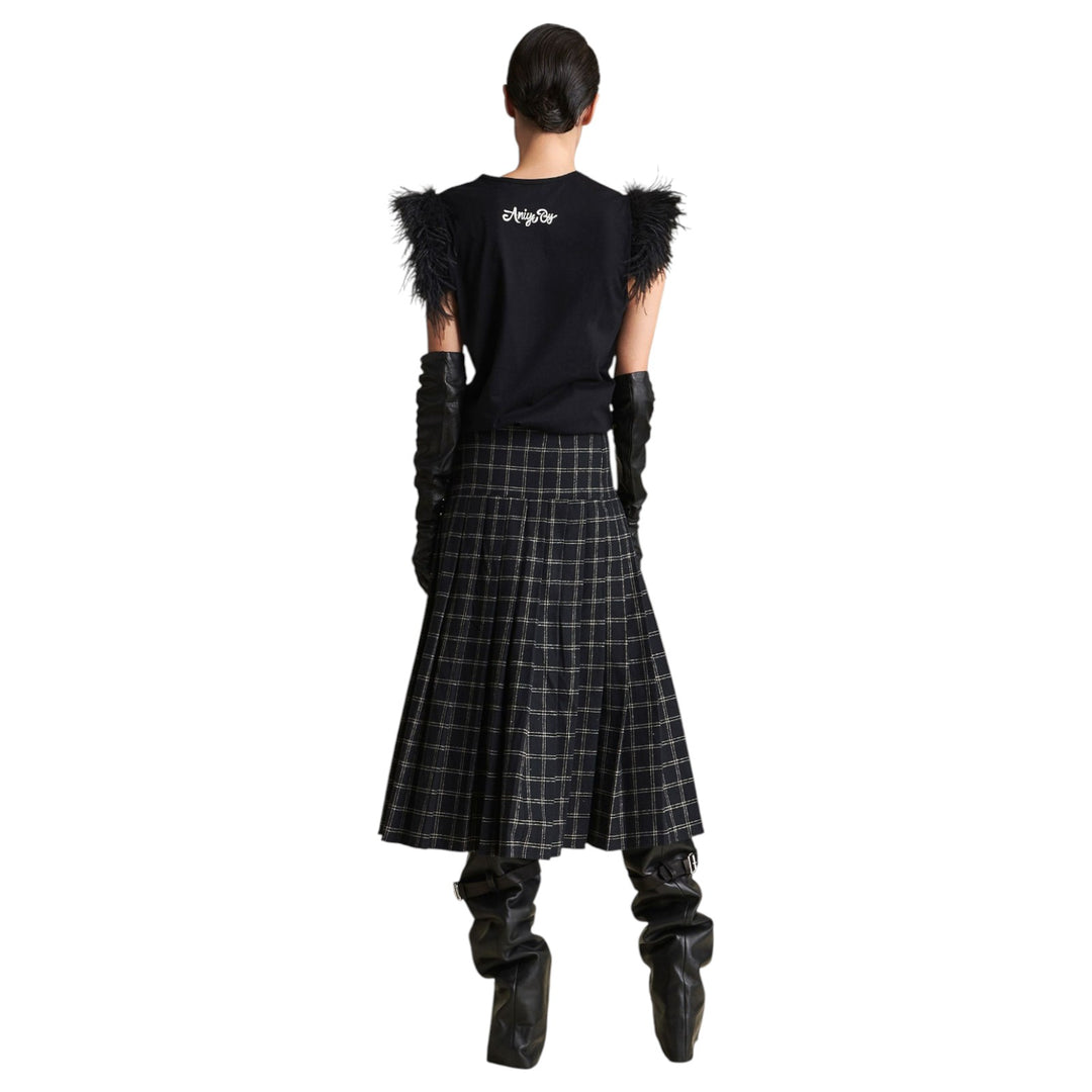 FALDA GWEN TARTÁN NEGRA