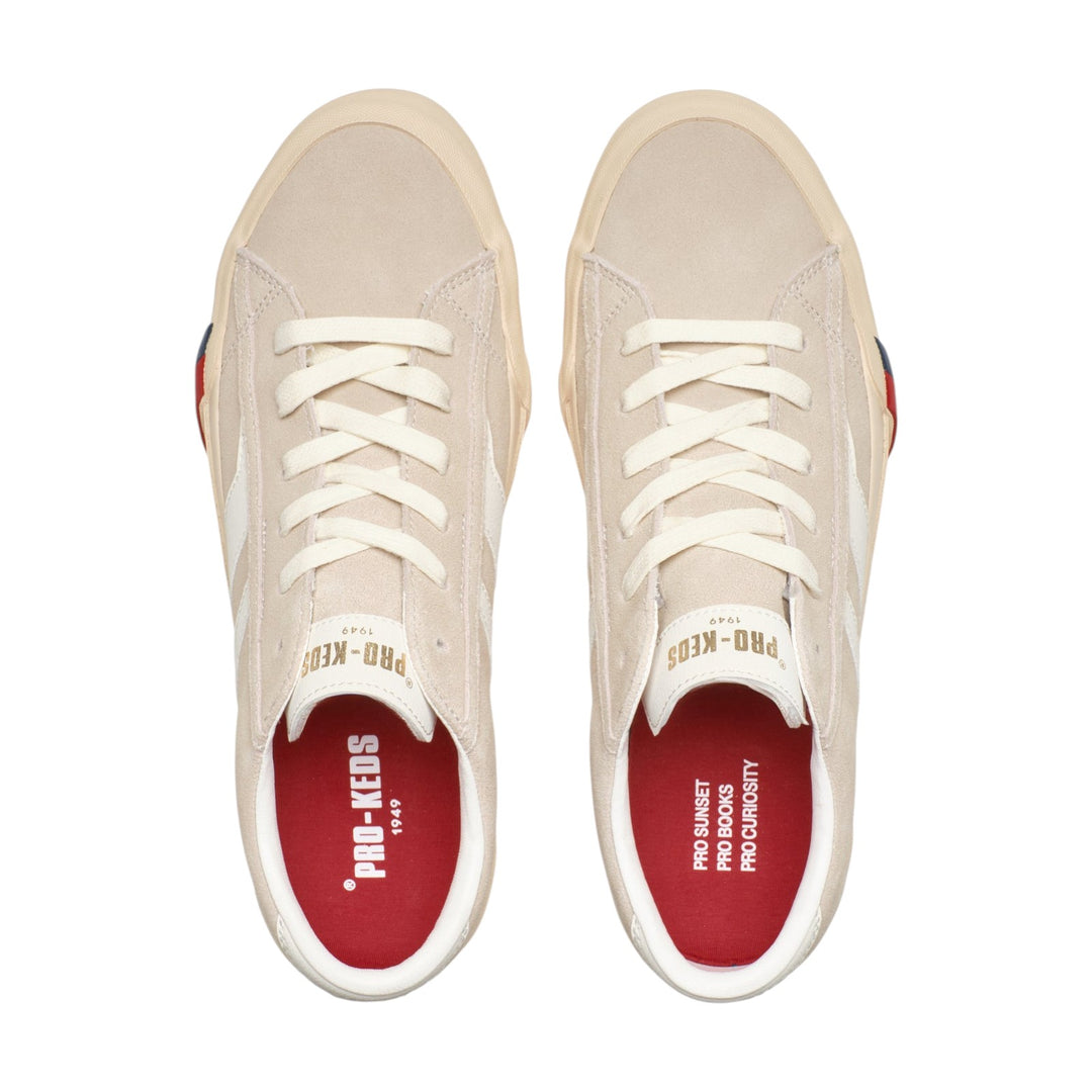 Royal Classic en piel de ante beige blanco