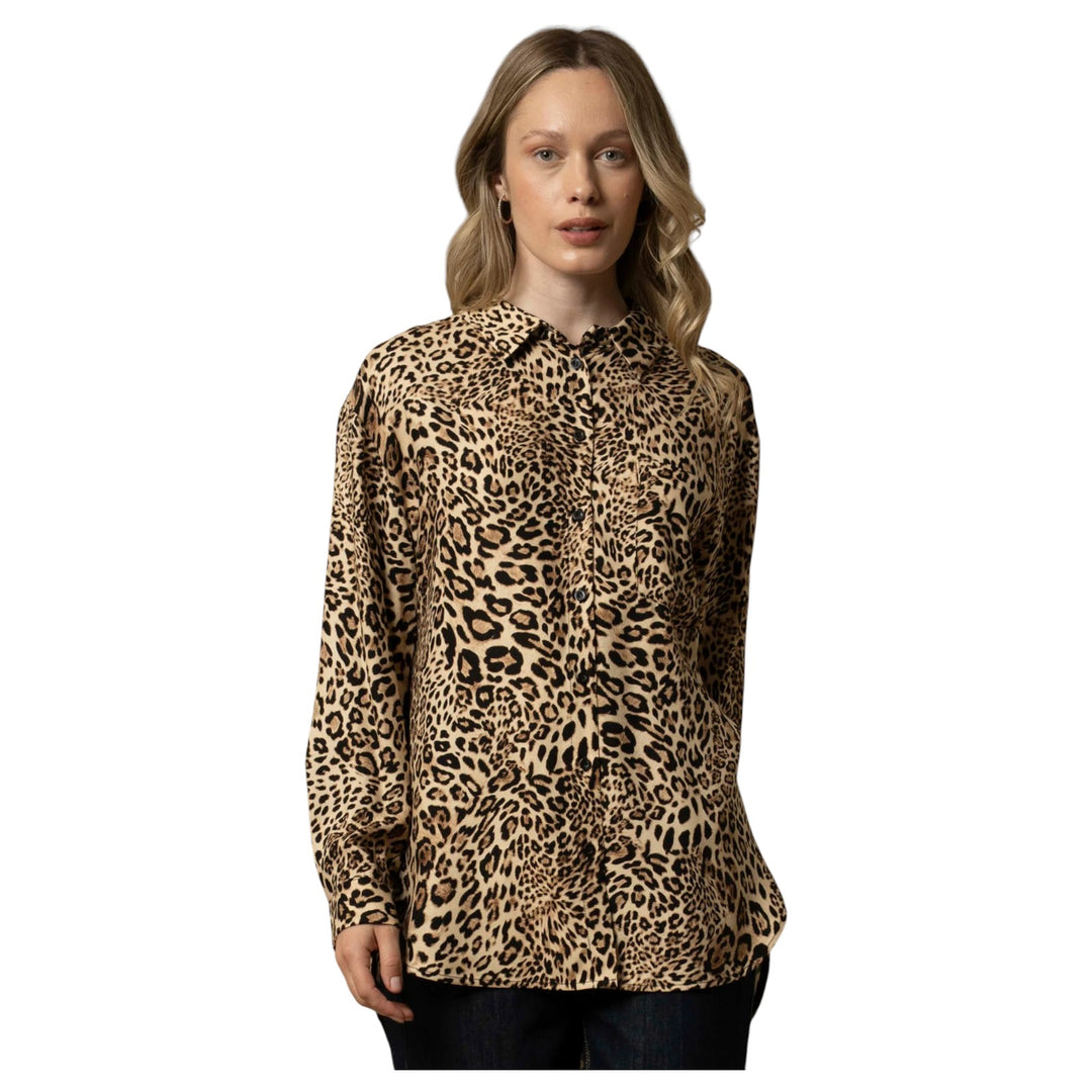 CAMISA ALLYN CON ESTAMPADO DE MANCHAS