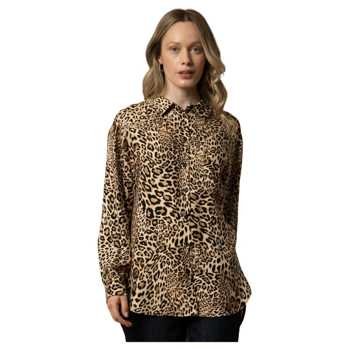 CAMISA ALLYN CON ESTAMPADO DE MANCHAS