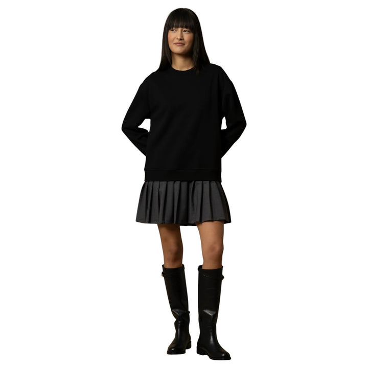 VESTIDO ANAND GRIS-NEGRO