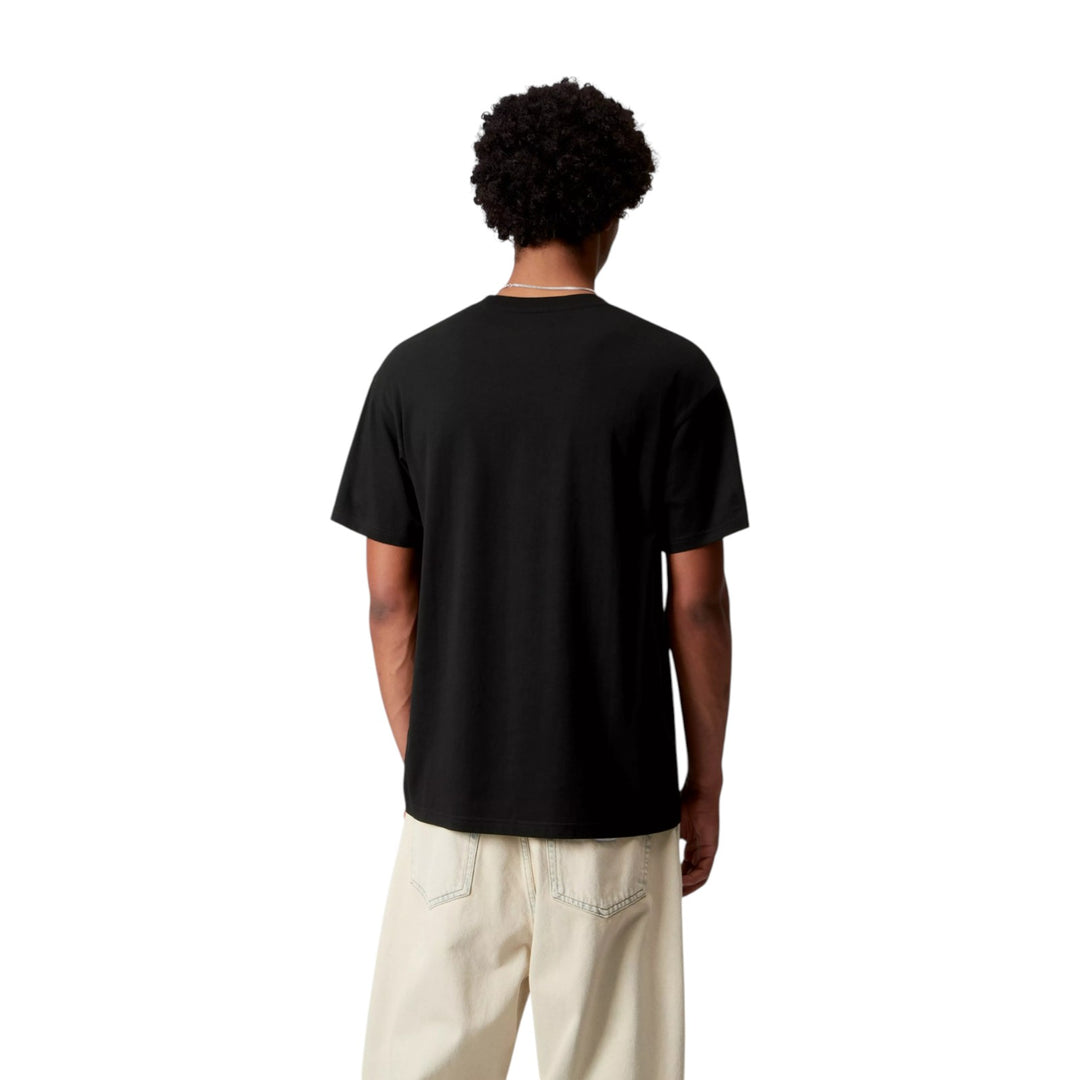 S/S Pocket Heart T-Shirt Negro / Rojo