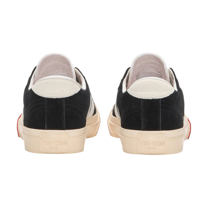 Royal Classic en piel de ante negro y blanco