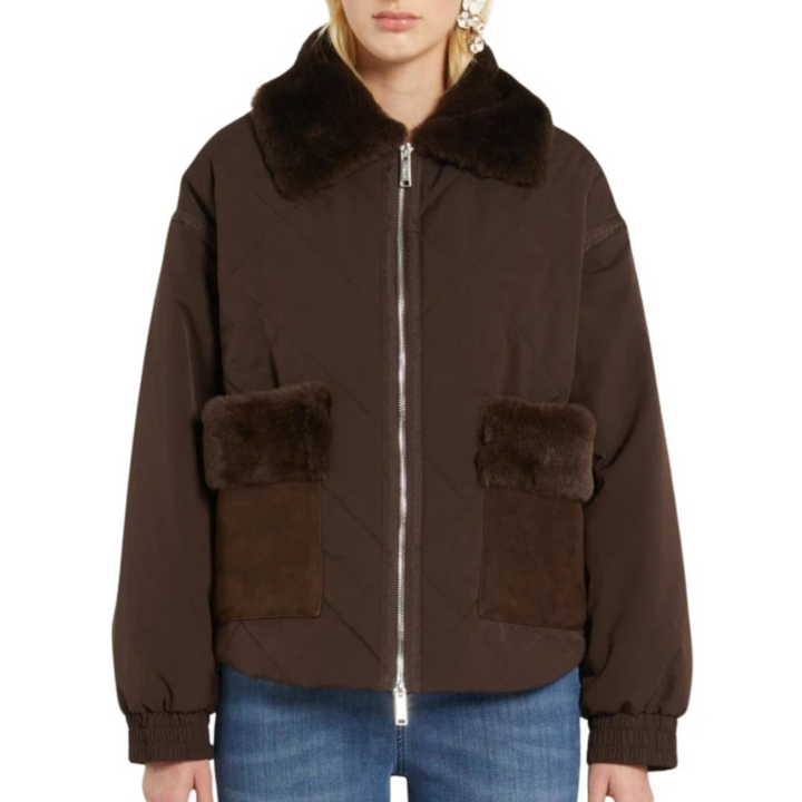 Chaqueta acolchada corta SENIOR MARRÓN