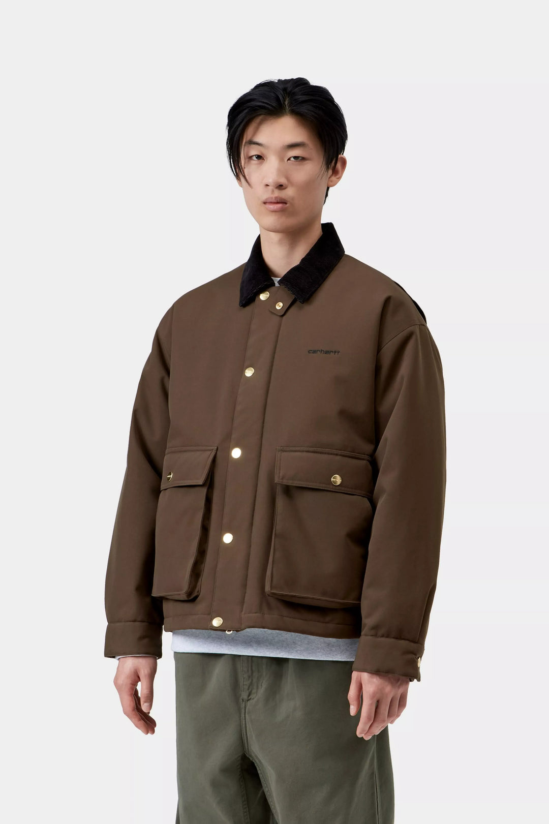 QUENTIN JACKET TOBACCO/BLACK