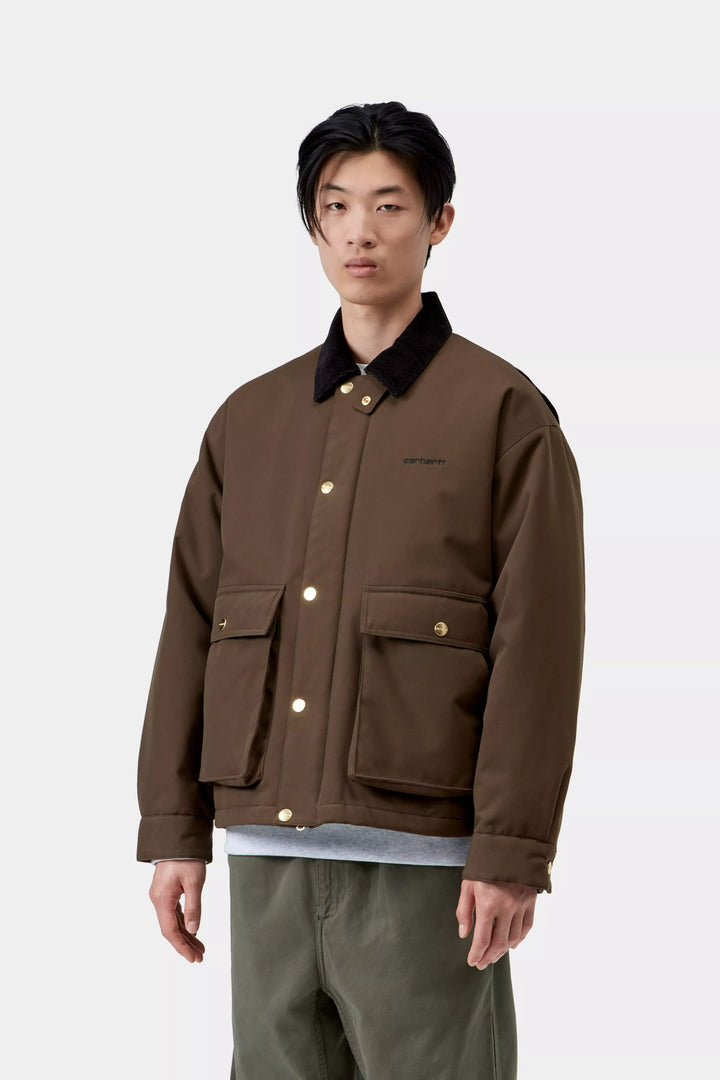 QUENTIN JACKET TOBACCO/BLACK