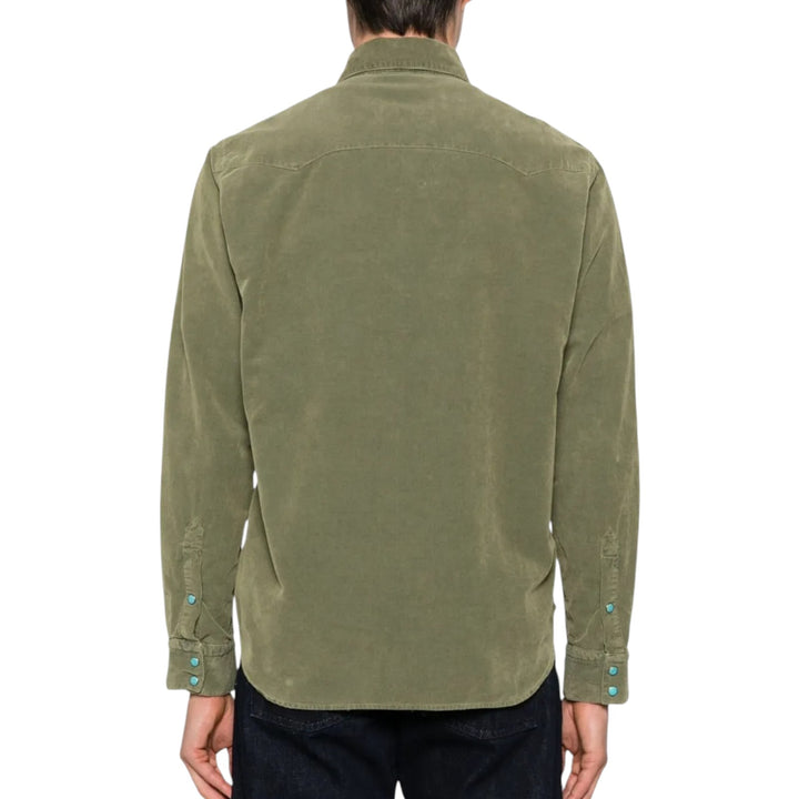 CAMISA DE TERCIOPELO WESTERN FLAGSTAFF VERDE