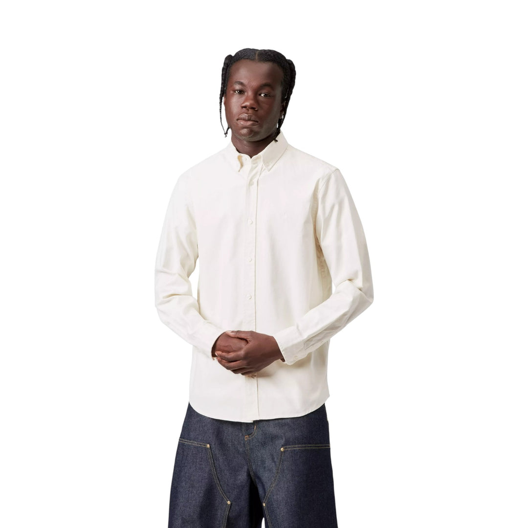 Camisa Bolton de manga larga blanca