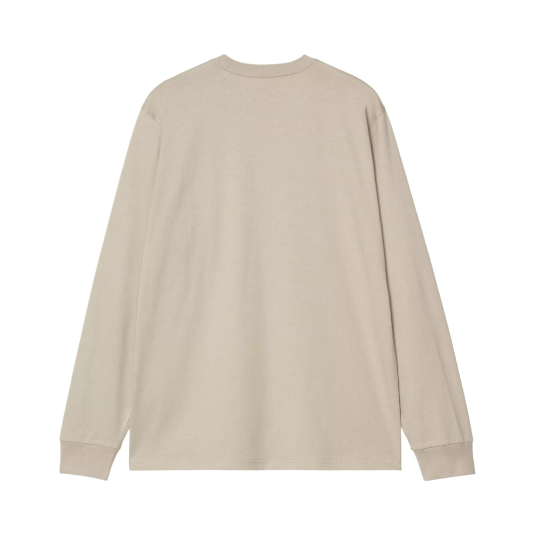 Camiseta L/S Pocket Camiseta Puddle Beige