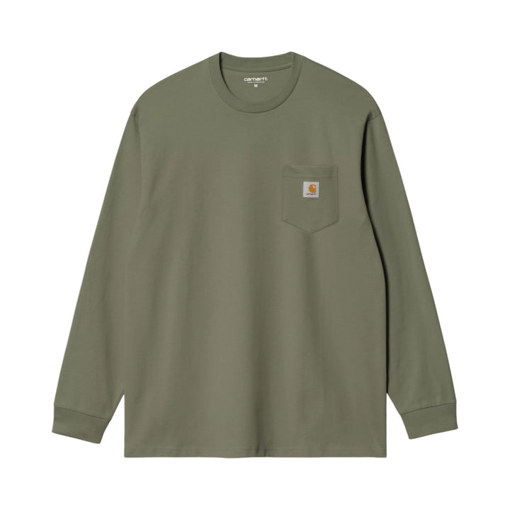 Camiseta L/S Pocket Leaf Verde