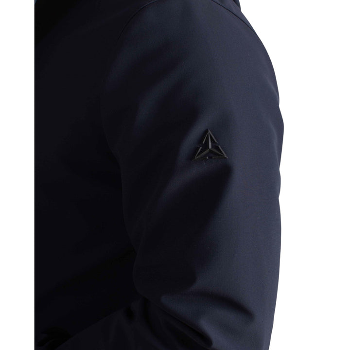 PARKA CON CAPUCHA TÉCNICA DE FELPA AZUL