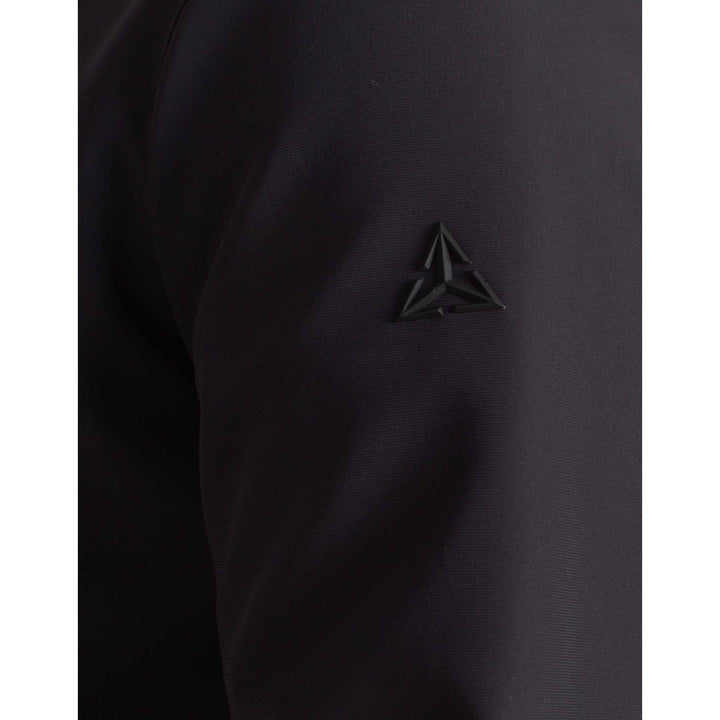 PARKA CON CAPUCHA TÉCNICA DE FELPA NEGRA