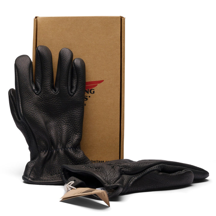 imagen-2-red-wing-shoes-guantes-de-piel-de-cervatillo-acolchados-negros-guantes-95232