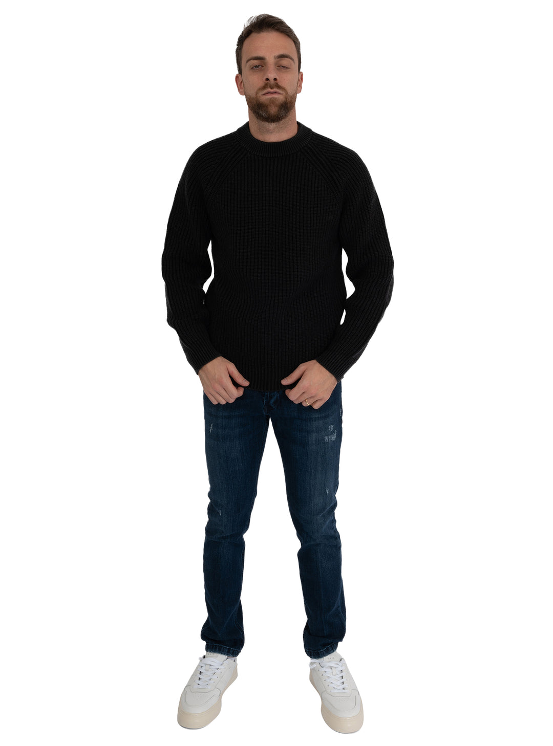 imagen-3-circolo-1901-paricollo-lana-virgen-costa-inglesa-negro-prendas-de-punto-cn4618-paric-costa-inglesa-negro