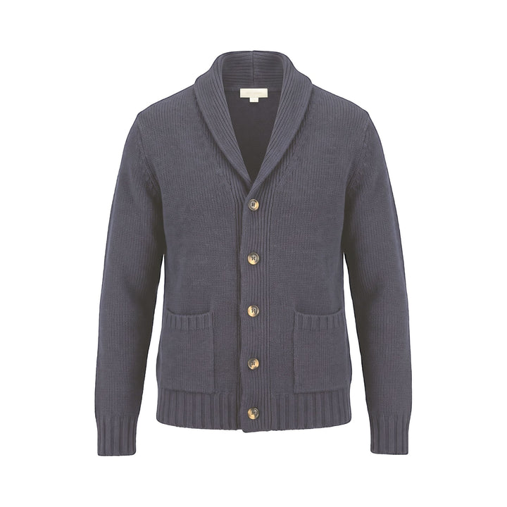 Cardigan Tinta Unita Blu In The Box, vista frontale