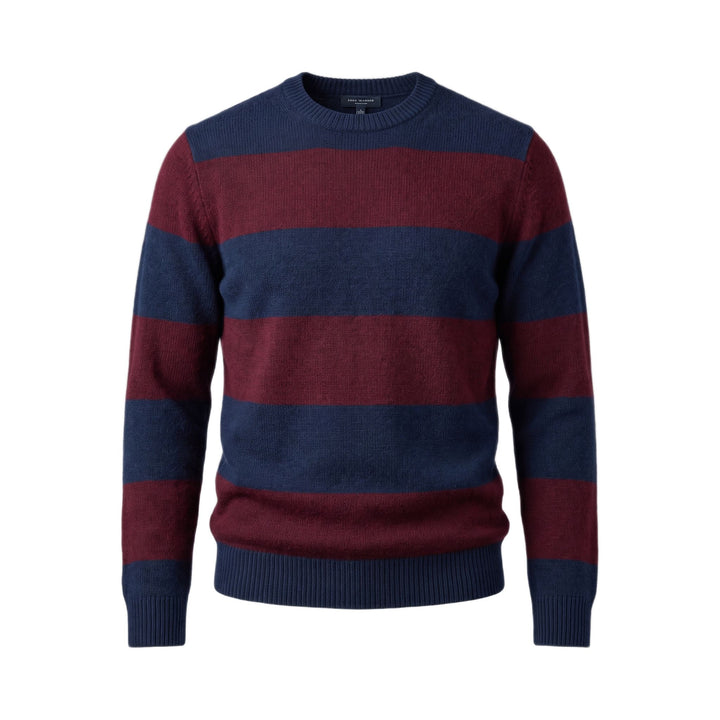Maglia Girocollo Rugby Blu/Bordeaux In The Box, vista frontale