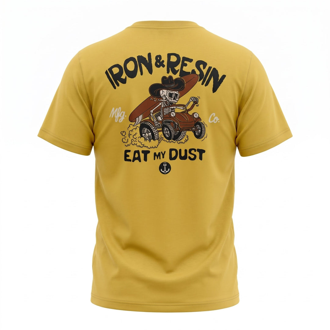 Iron and Resin EAT MY DUST POCKET TEE GOLD Giallo - foto 1