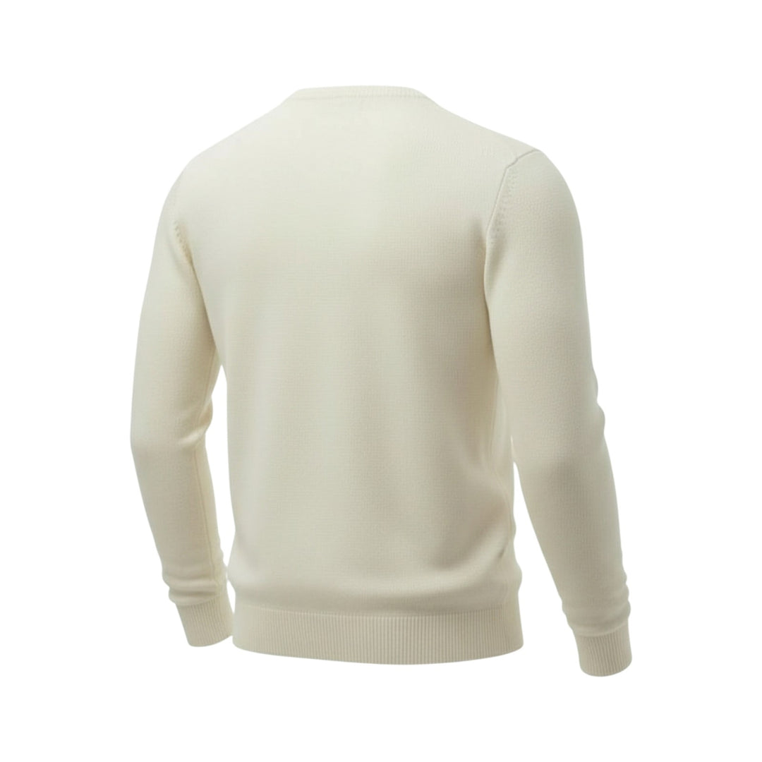 Cuello mixto de cachemira blanco