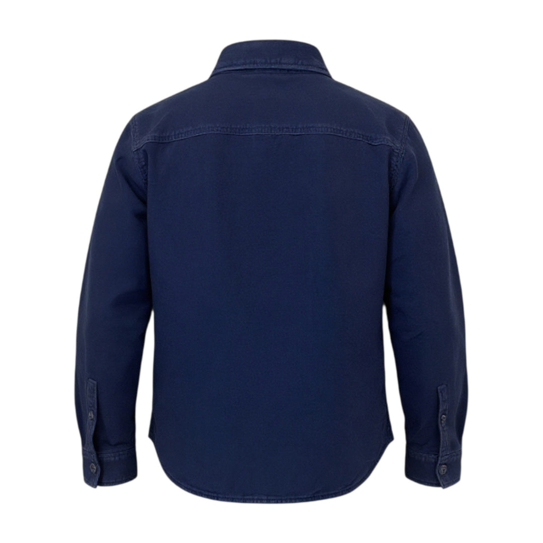 CAMISA DE MOLESQUIN AÑADILLADA AZUL