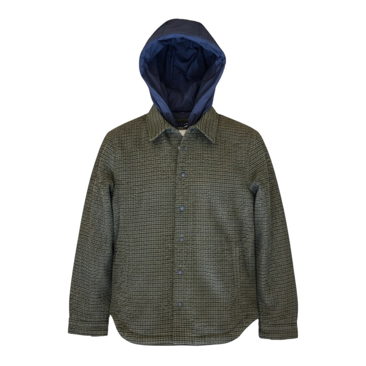 CHAQUETA DE HOMBRE CON CAPUCHA VERDE