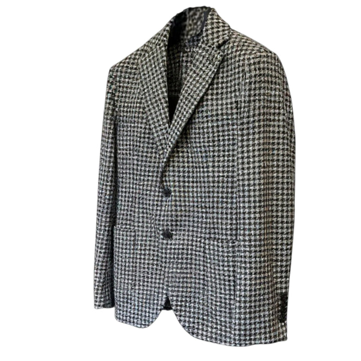 BLAZER DE PATA DE GALLO NEGRO Y BLANCO
