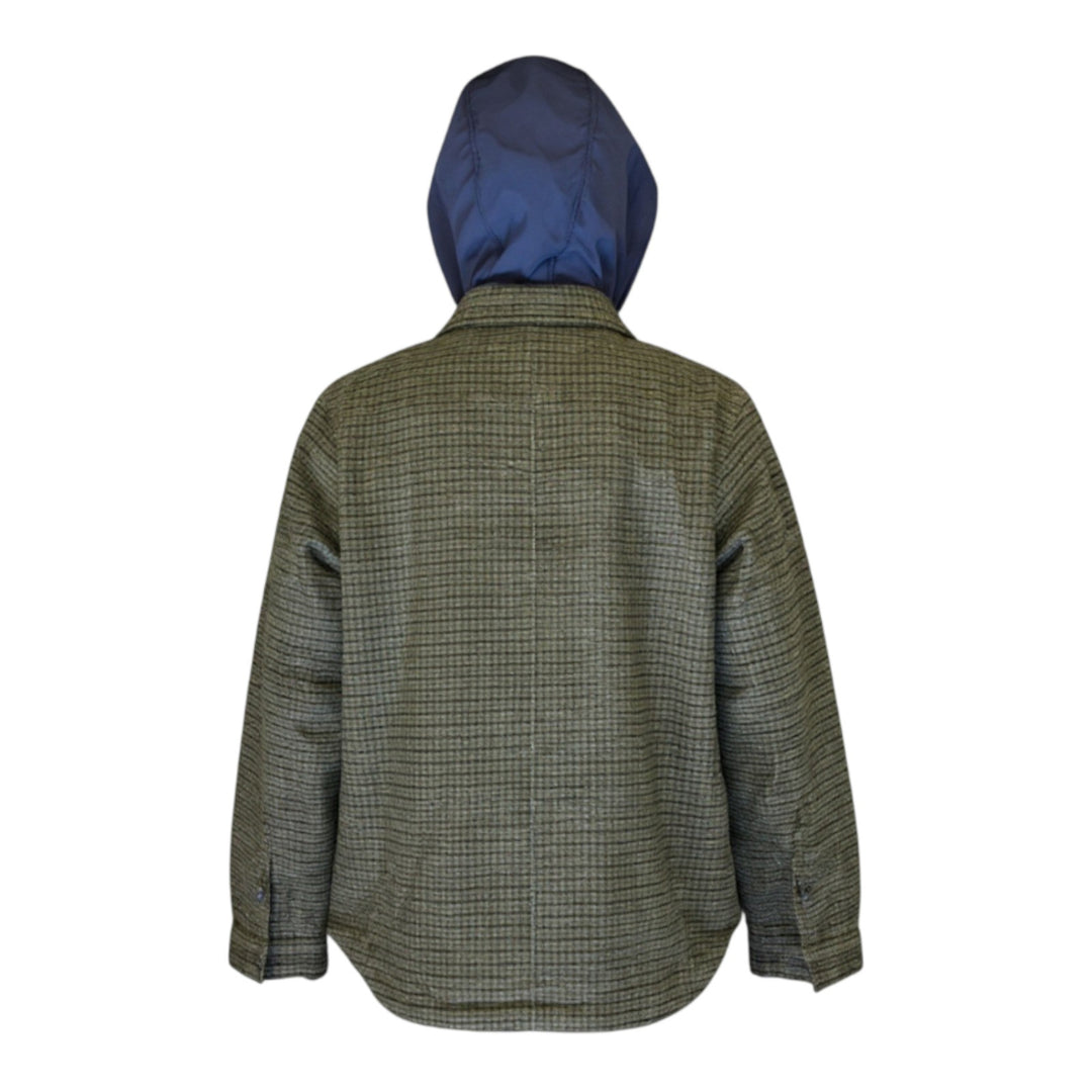 CHAQUETA DE HOMBRE CON CAPUCHA VERDE