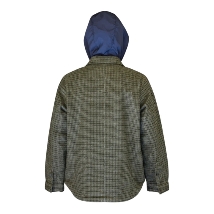 CHAQUETA DE HOMBRE CON CAPUCHA VERDE