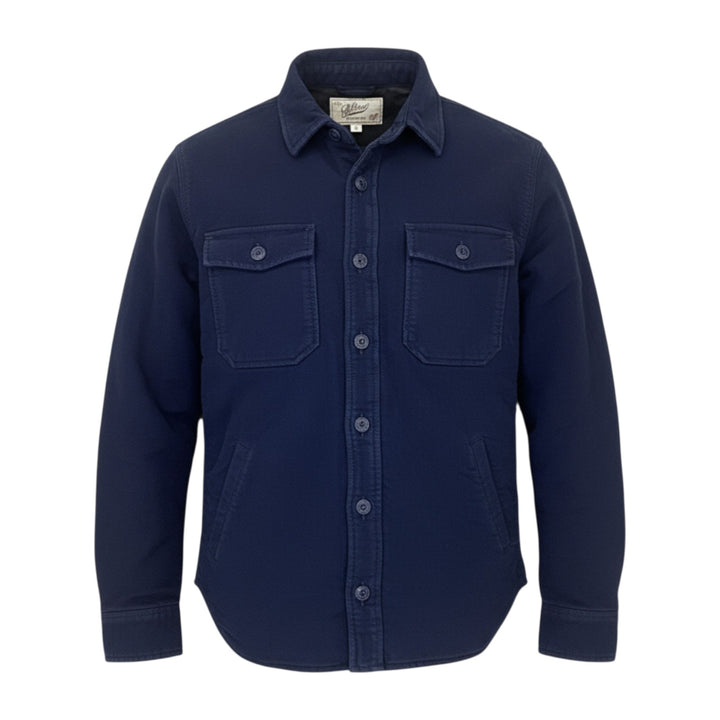 CAMISA DE MOLESQUIN AÑADILLADA AZUL