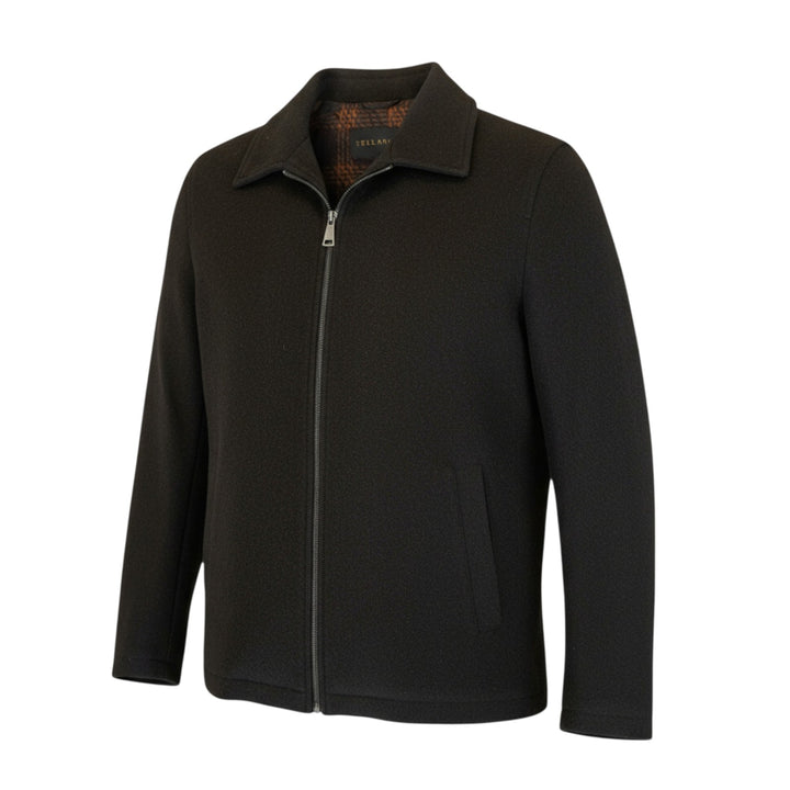 CHAQUETA CON CREMALLERA MARRÓN