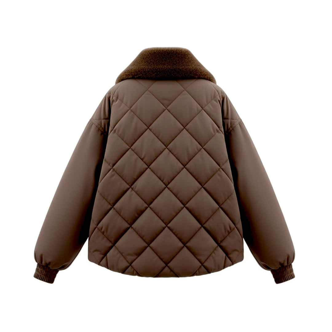 Chaqueta acolchada corta SENIOR MARRÓN