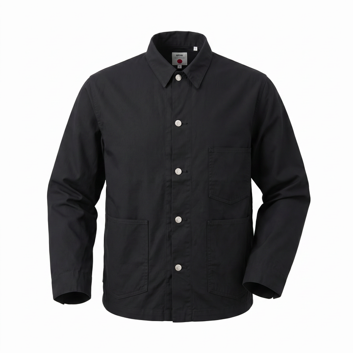 Coverall Japan Military Cloth Back Satin Algodón Black