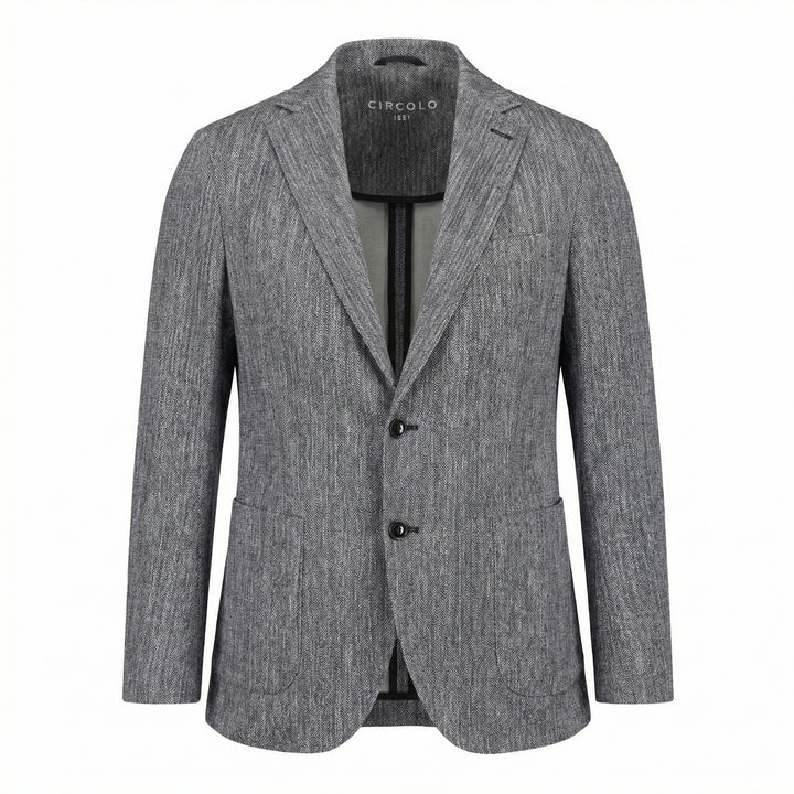 Blazer Special Print en Algodón Azul