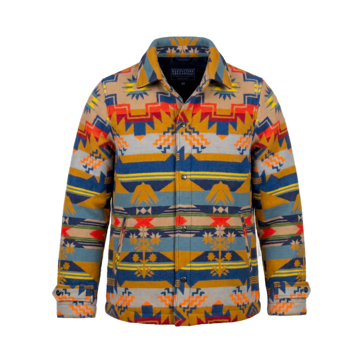 Manifattura Ceccarelli NATIVE WOOL JACKET GRAPHIC COLOUR Multicolor - foto 1