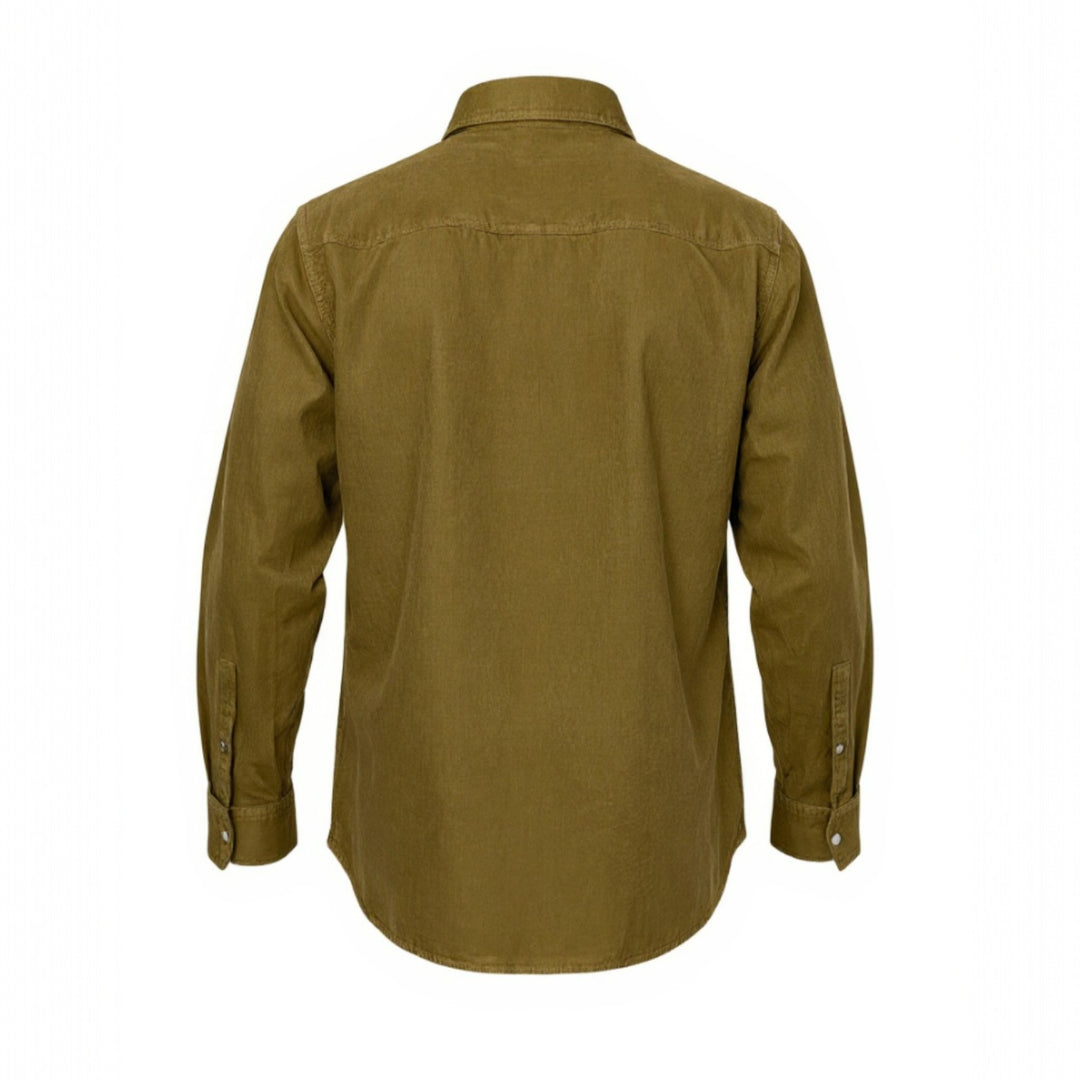 CAMISA DE TERCIOPELO WESTERN FLAGSTAFF COGNAC