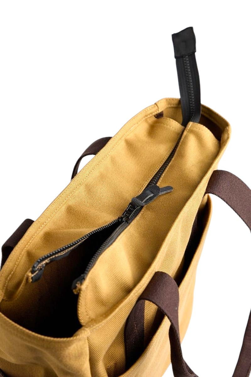 BOLSO TOTE BICOLOR ARENA/MARRÓN