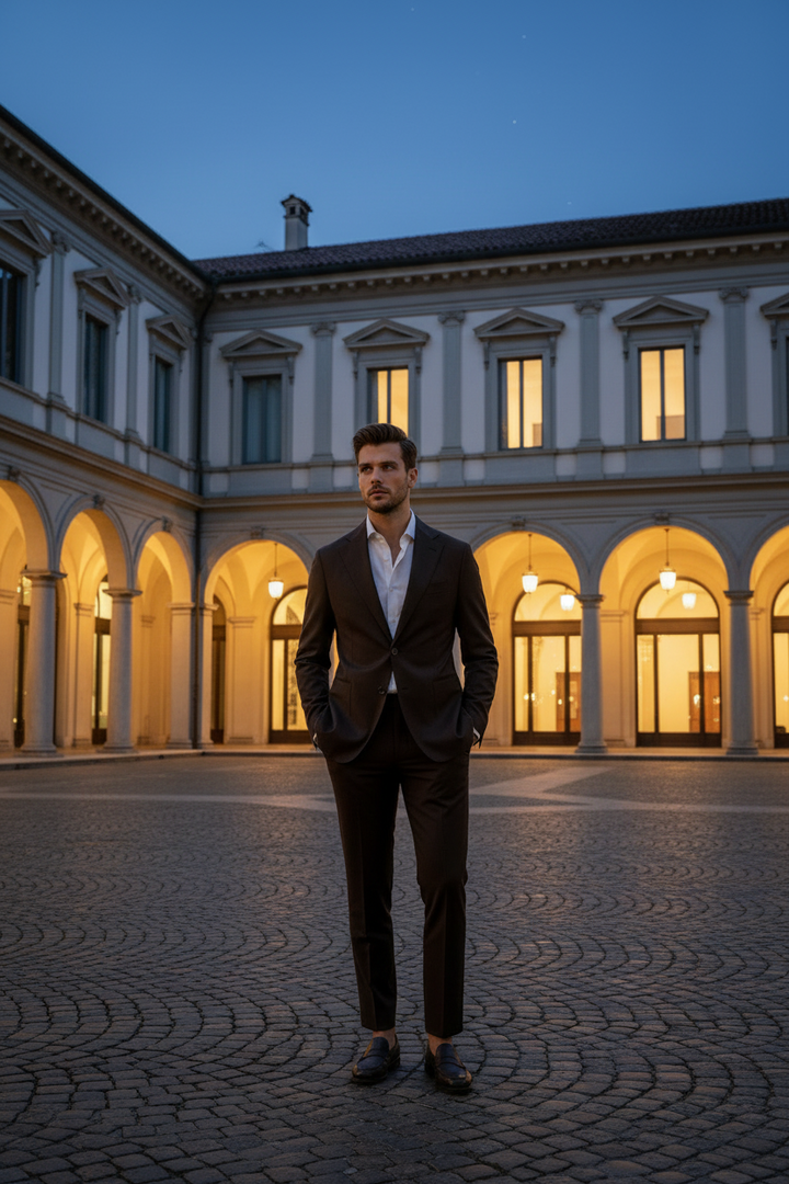 Traje Punto Milano Comfort Fit Negro